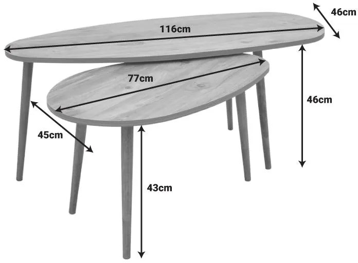 Τραπέζι σαλονιού Monty καρυδί μελαμίνης 116x46x46εκ 116x46x46 εκ.