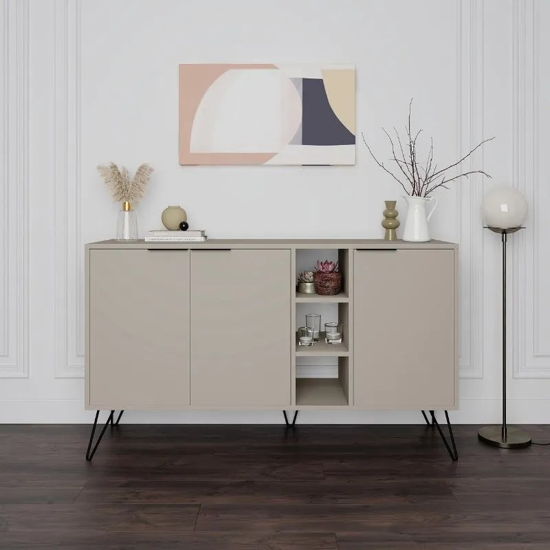 Megapap Μπουφές Clara Sandstone 142x35,6x83εκ.
