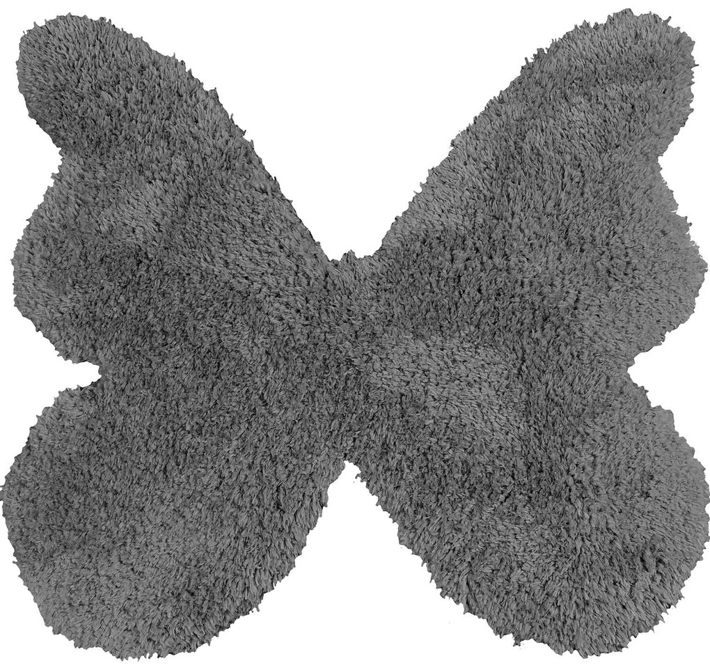 Παιδικό Χαλί DARK GREY SHADE BUTTERFLY 120 x 120 εκ.