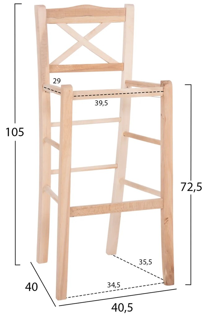 ΣΚΑΜΠΟ ΜΠΑΡ LUCIUS HM5586.02 ΞΥΛΟ ΟΞΙΑΣ ΕΜΠΟΤΙΣΜΟΥ ΑΒΑΦΟ 40,5x40x105Υεκ.ΣΚΕΛΕΤΟΣ