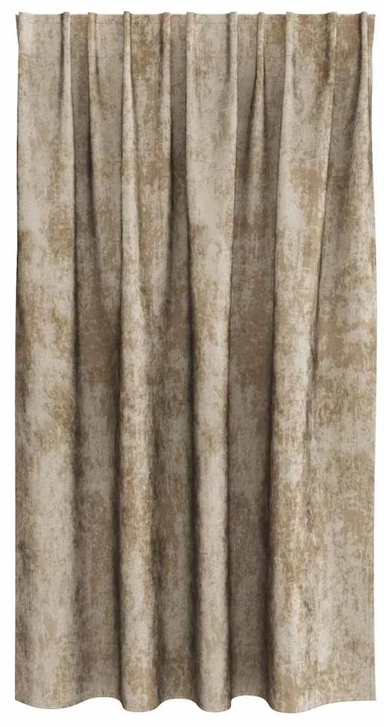 vidaXL Κουρτίνα με κουρτίνες 2 pcs Μπρονζέ 140 x 140 cm Βελούδο