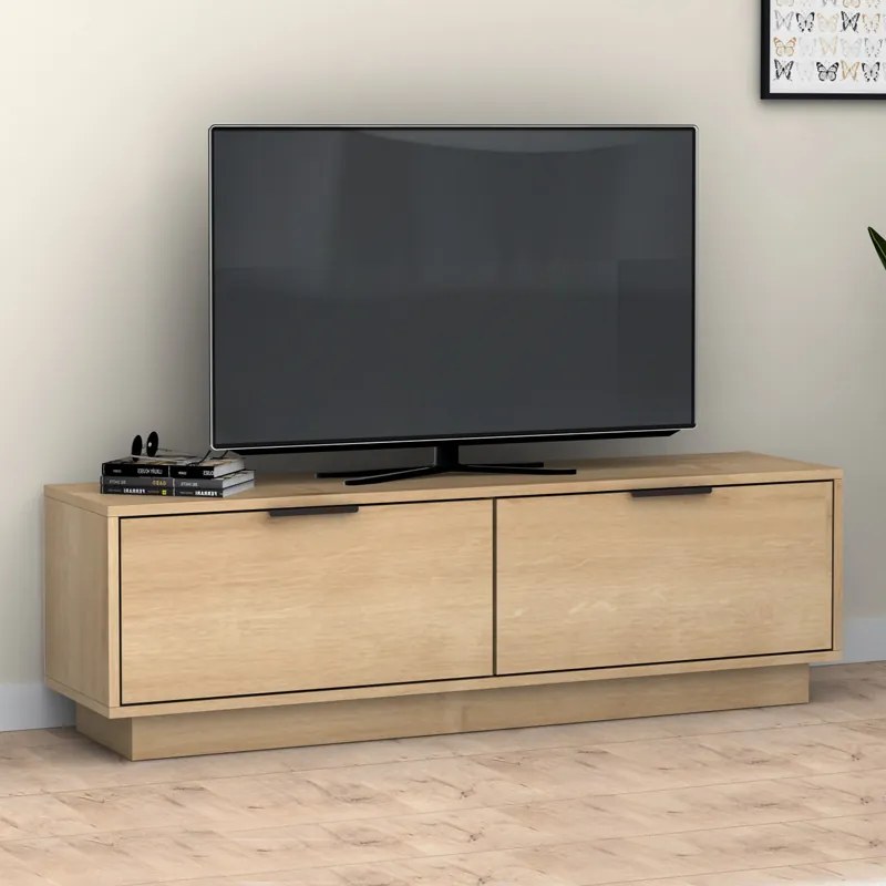 Έπιπλο τηλεόρασης Lisa Megapap χρώμα φυσικό οξιάς 140x35x43cm.-GP028-0103,2