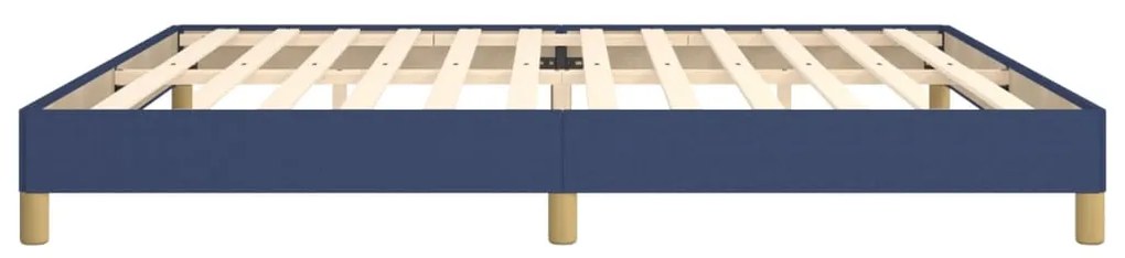 vidaXL Σκελετός Κρεβατιού Χωρίς Στρώμα Μπλε 200x200 εκ.Υφασμάτινο