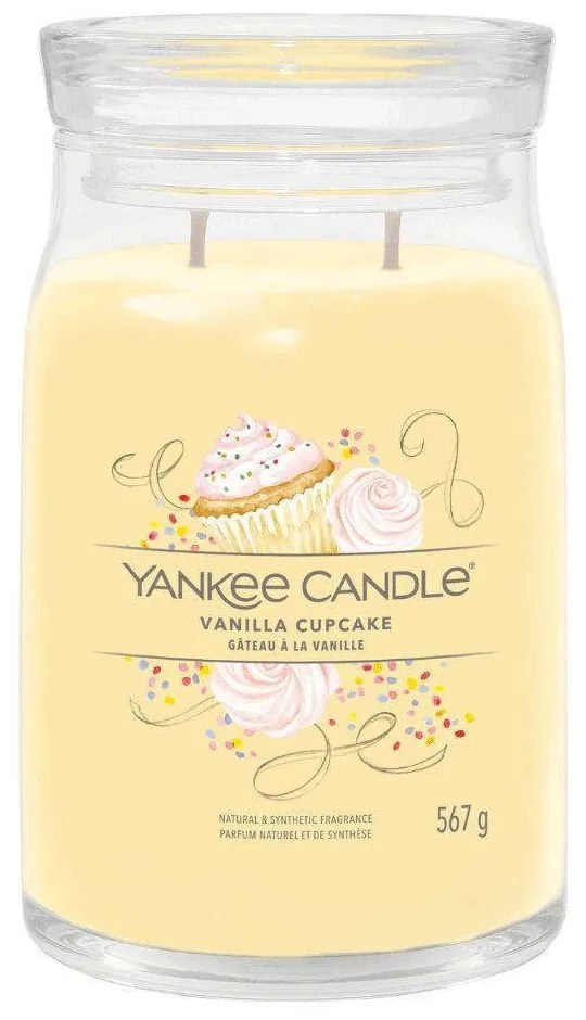 Αρωματικό Κερί Signature Vanilla Cupcake Large 1629969E 9,3x15,7cm Yellow Yankee Candle