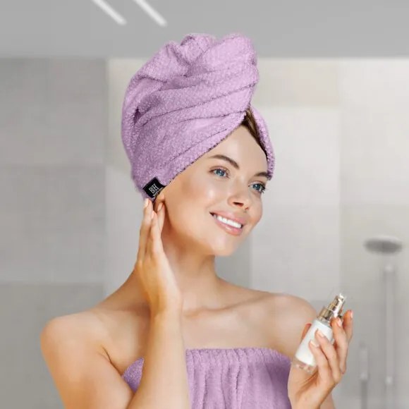 Beauty Home Πετσέτα μαλλιών Turban Art 3409 Λιλά