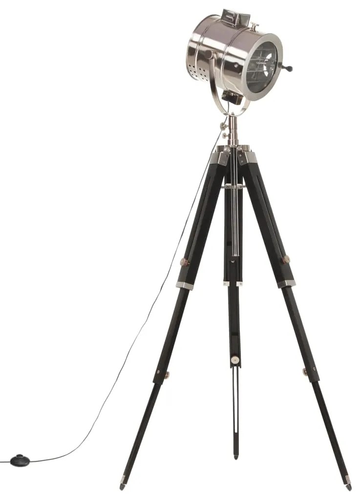 vidaXL Φωτιστικό Δαπέδου με Τρίποδο 165 εκ. από Μασίφ Ξύλο Μάνγκο