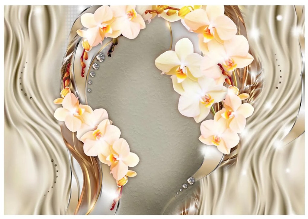 Φωτοταπετσαρία - Wreath of orchids 200x140