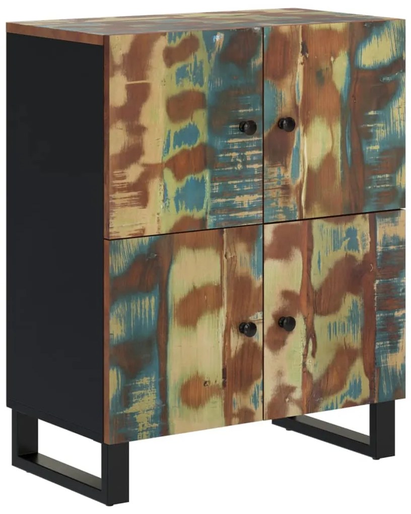 vidaXL Ντουλάπι με 4 Πόρτες 60x33x75 εκ. από Μασίφ Ανακυκλωμένο Ξύλο