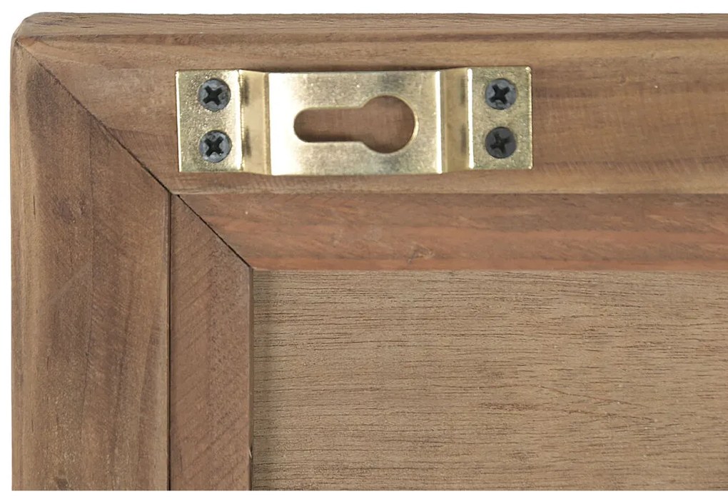 Τοίχο καθρέφτη Home ESPRIT Φυσικό Alpino 100 X 4 X 60 CM