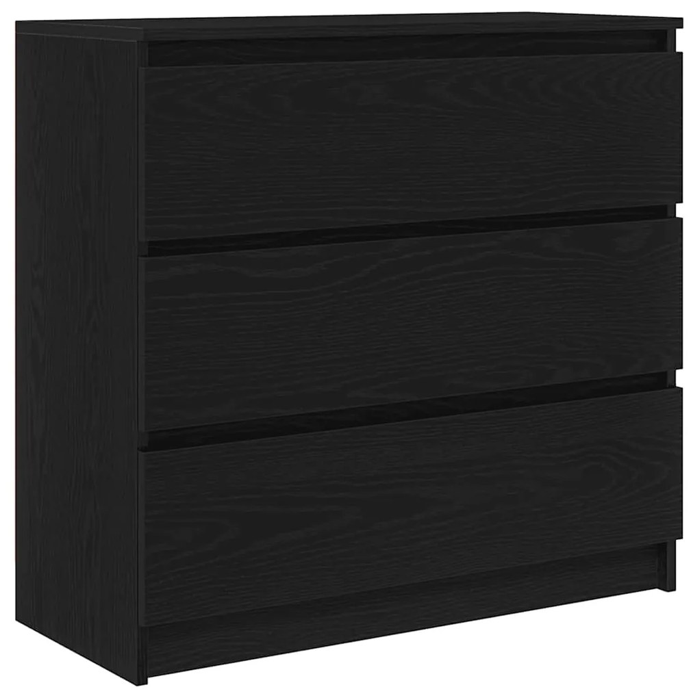 vidaXL Ντουλάπι Μαύρη βελανιδιά 80x35x76 εκ. Επεξεργασμένο Ξύλο