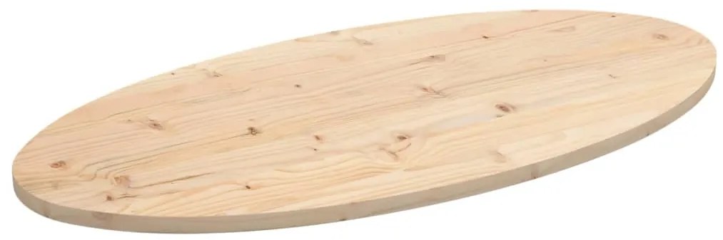 vidaXL Επιφάνεια Τραπεζιού Οβάλ 90 x 45 x 2,5 εκ. Μασίφ Ξύλο Πεύκου
