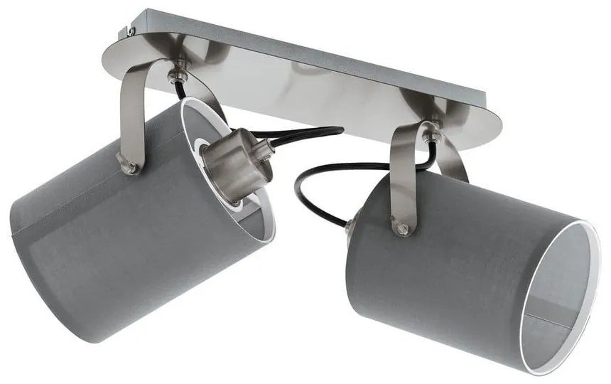 Φωτιστικό Οροφής Spot Villabate 98139 Grey Eglo Metal, Fabric