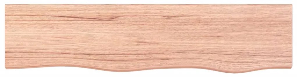 vidaXL Ράφι Τοίχου Ανοιχτό Καφέ 80x20x4 εκ. Επεξεργ. Μασίφ Ξύλο Δρυός