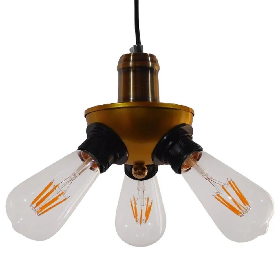 Φωτιστικό Οροφής Copper 01076 Gold GloboStar Metal