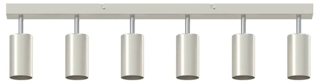 vidaXL Σποτ οροφής Βουρτσισμένο νικέλιο 73 x 5.5 x 16.5 εκ Ατσάλι