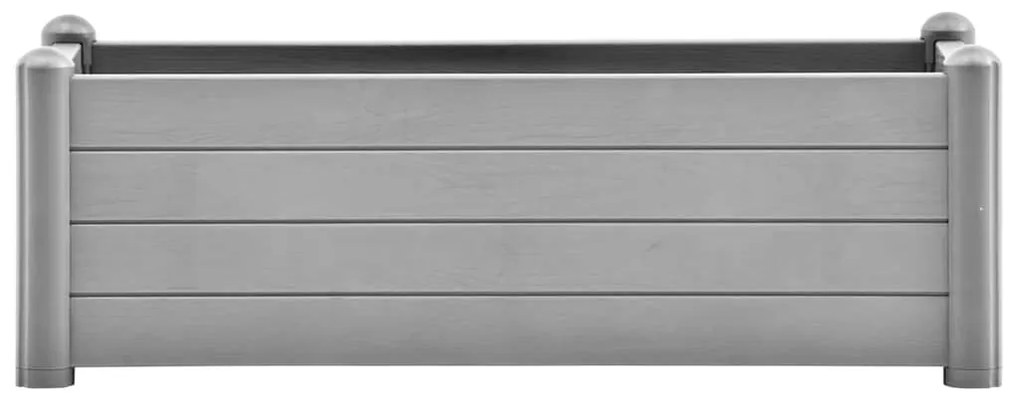 vidaXL Ζαρντινιέρα Υπερυψωμένη Γκρι 100 x 43 x 35 εκ. Πολυπροπυλένιο