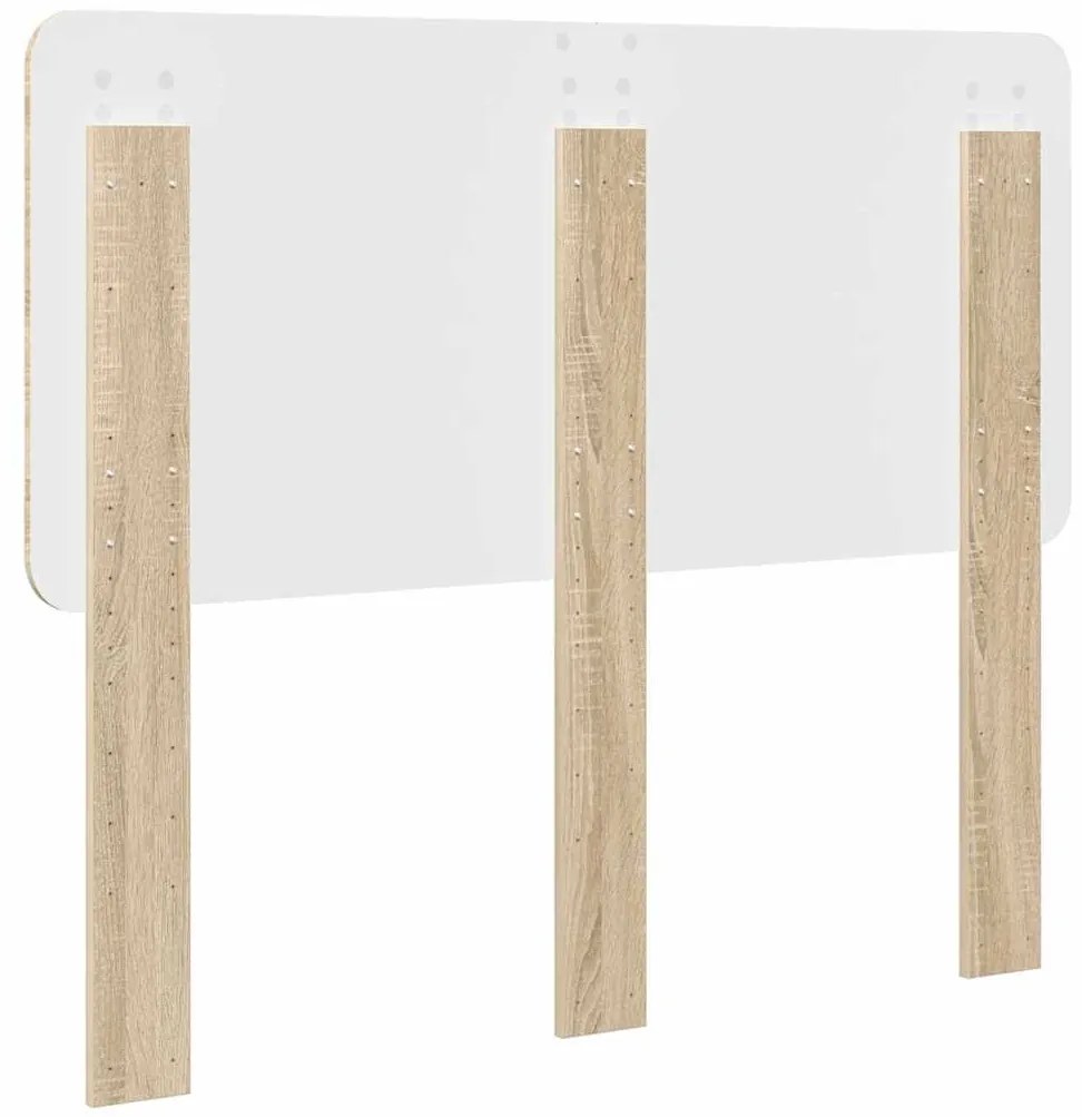 vidaXL Κεφαλάρι με κεφαλάρι Δρύς Sonoma 120 cm Επεξεργασμένο ξύλο