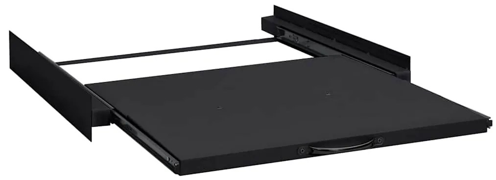 vidaXL Ράφι Ενδιάμεσης Τοποθέτησης Πλυντηρίου Ρούχων Μαύρο