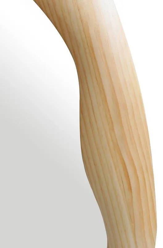 Καθρέπτης Τοίχου Enola Οβάλ Mdf σε Φυσικό 54x2.5x80εκ. 54x2.5x80 εκ.