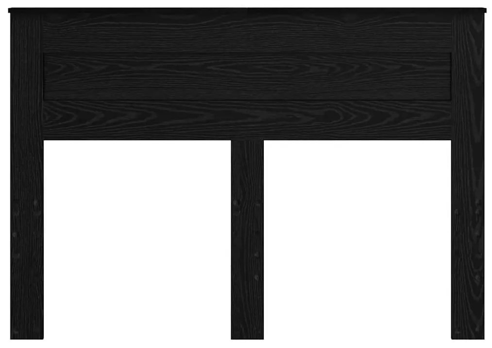 vidaXL Κεφαλάρι με κεφαλάρι Μαύρη Οξυά 160 cm Επεξεργασμένο ξύλο