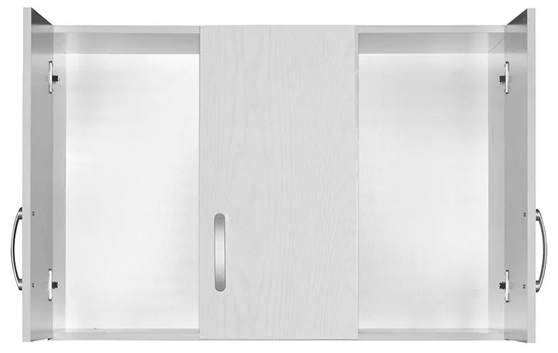 Πατάρι ντουλάπας Zelia pakoworld τρίφυλλο λευκό 90x42x60εκ (1 τεμάχια)