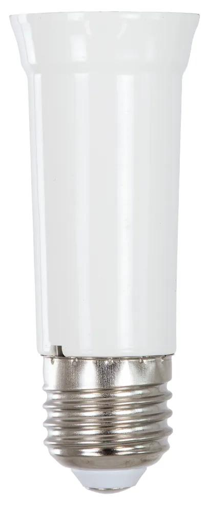 GloboStar® 78981 Πλαστικός Αντάπτορας από Ε27 σε Ε27 με Μακρύ Λαιμό D3.8 x H9.6cm