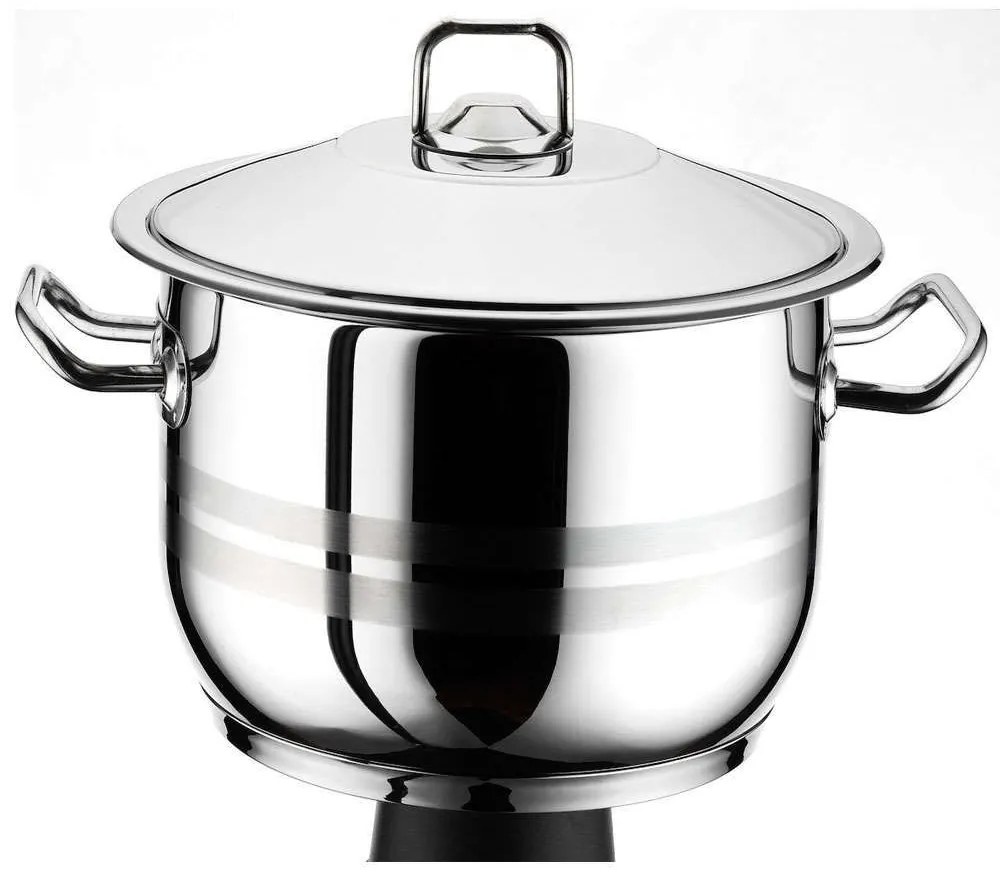 Κατσαρόλα Arian 430 ISF00100122 4lt 22x12cm Inox Isfa Metal 22cm Stainless Steel