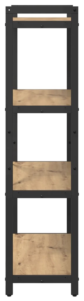 vidaXL Βιβλιοθήκη artisan δρυς 80 x 30 x 118 εκ Επεξεργασμένο ξύλο