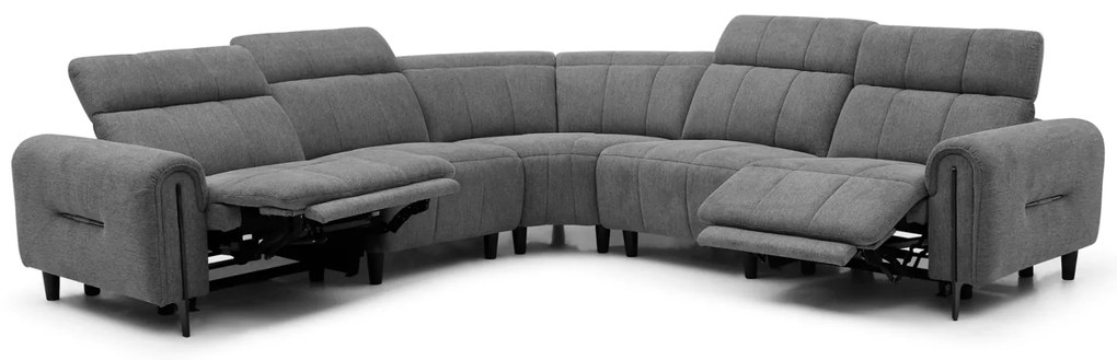 ΓΩΝΙΑΚΟΣ ΚΑΝΑΠΕΣ ΜΕ RECLINE ORACLE HM3290.01 ΓΚΡΙ ΥΦΑΣΜΑ 260x260x90(κάθισμα)x94Υεκ.