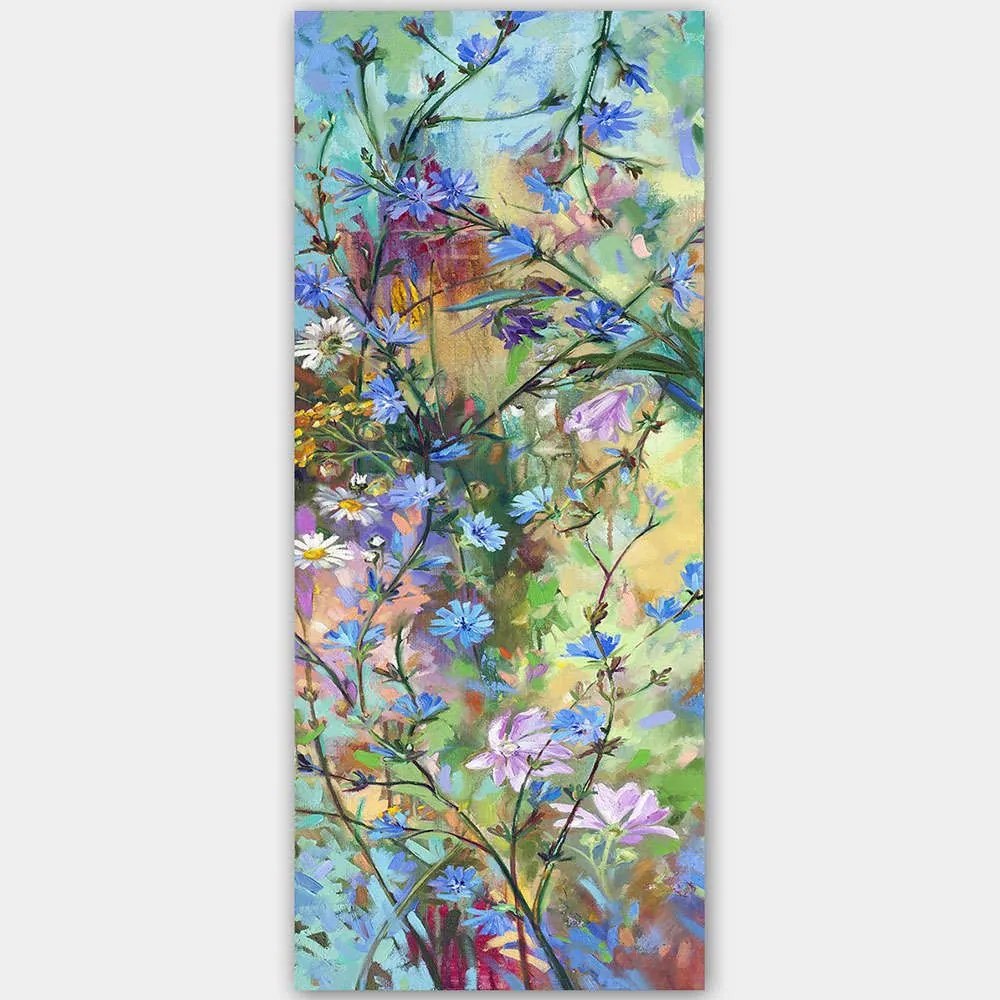 Πίνακας Καμβάς 451ERN1980 50x120cm Multi Wallity Κάθετοι Ξύλο, Καμβάς