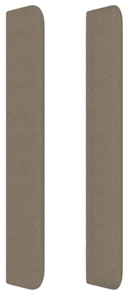 vidaXL Κεφαλάρι με Πτερύγια Taupe 93x16x118/128 εκ. Υφασμάτινο
