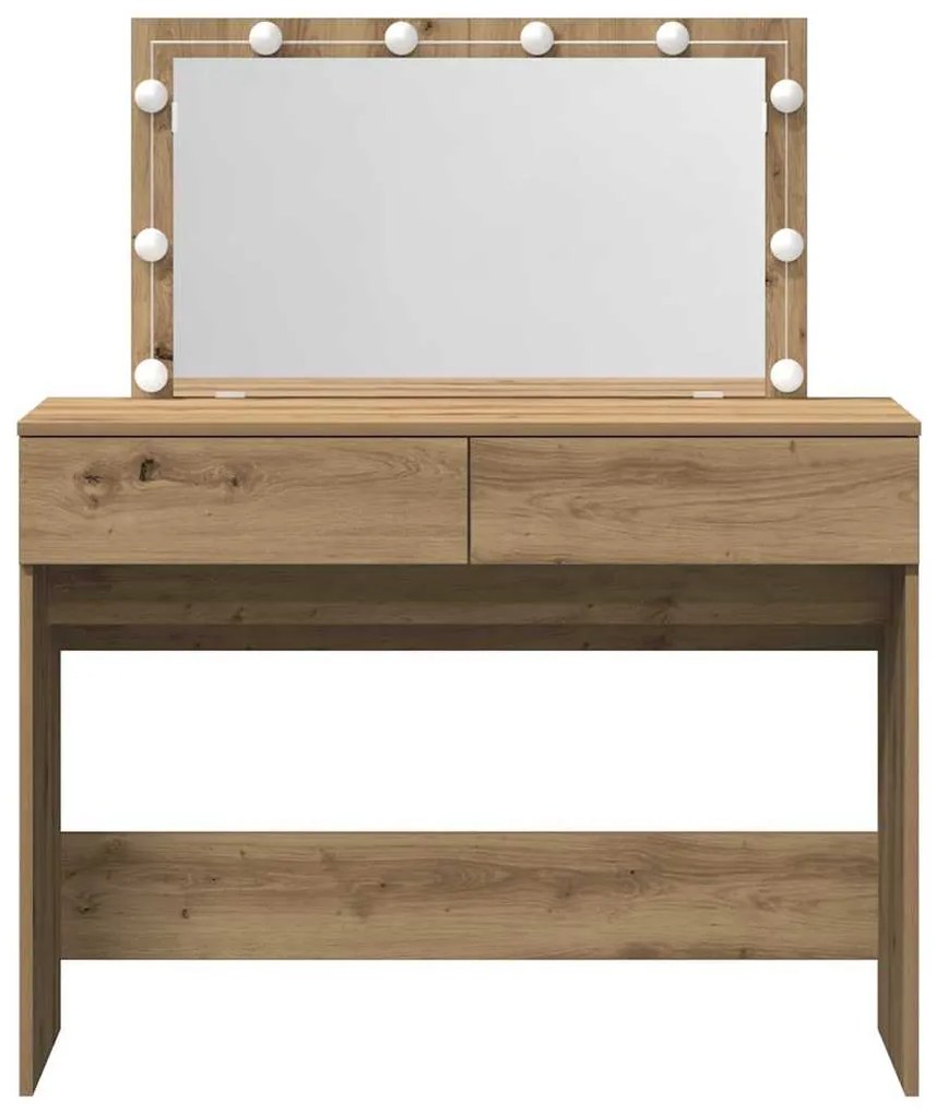 vidaXL Κομοδίνο artisan δρυς 100 x 40 x 120 εκ. Επεξεργασμένο ξύλο