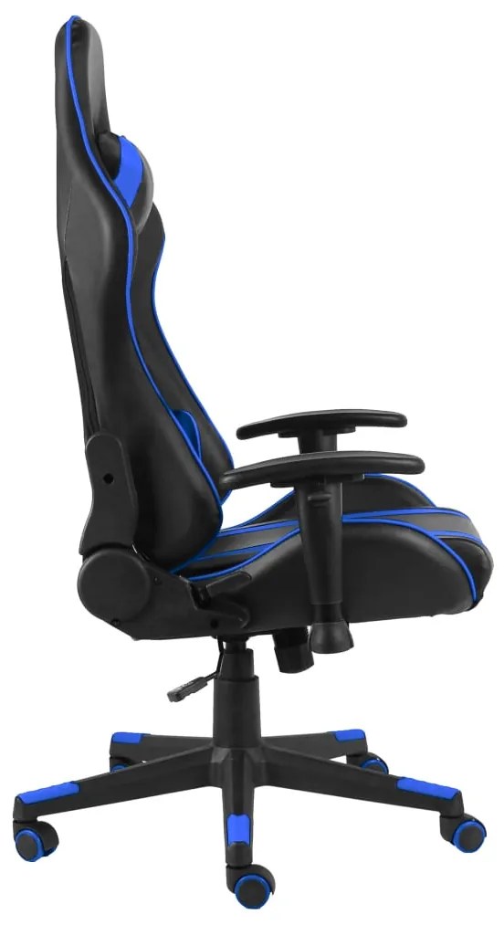 vidaXL Καρέκλα Gaming Περιστρεφόμενη Μπλε από PVC
