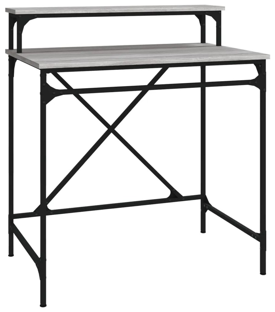 vidaXL Γραφείο Γκρι Sonoma 80x50x90 εκ. από Επεξεργασμένο Ξύλο