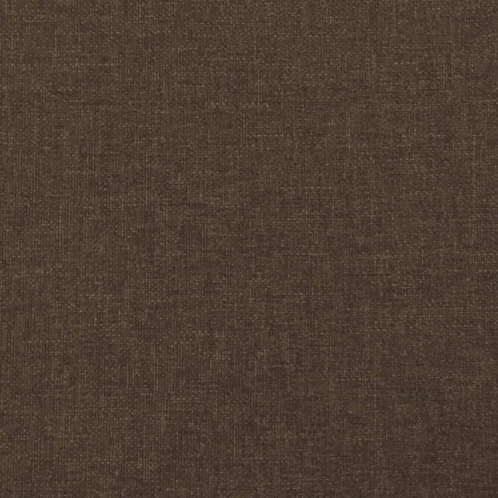 Κρεβάτι Boxspring με Στρώμα Σκούρο Καφέ 120x190 εκ Υφασμάτινο 3270435