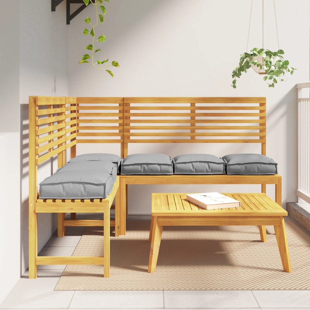vidaXL Μαξιλάρια Παλέτας για Καθίστε 6 τμχ Γκρι 40x40x8 εκ. Ύφασμα Oxford