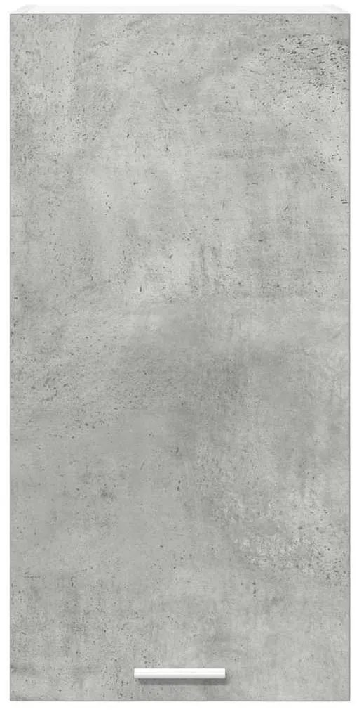 vidaXL Κρεμαστό ντουλάπι Σκυρόδεμα Γκρι και Λευκό 40 x 31 x 80 εκ.