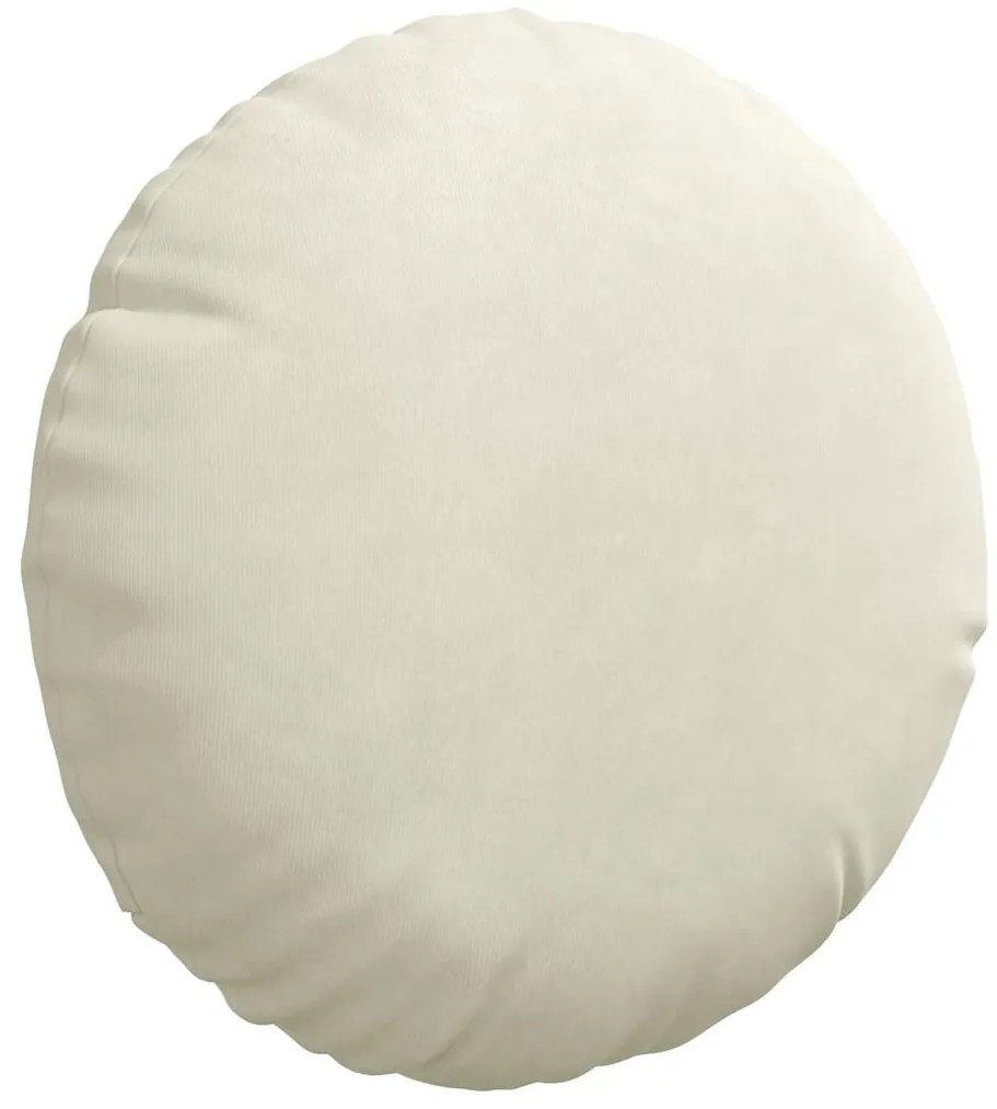 vidaXL Μαξιλάρια καθισμάτων 2 pcs Κρεμ Ø 40 x 13 εκ. Βελούδο