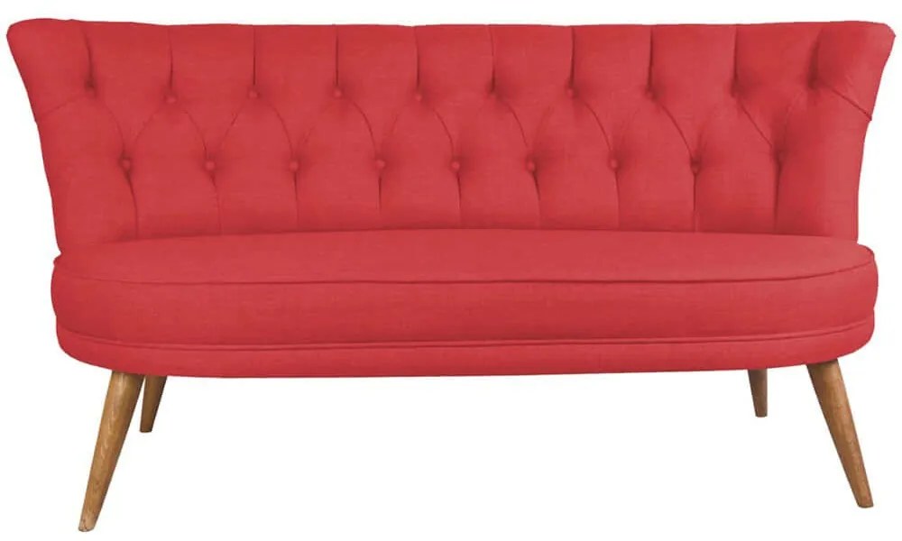 Καναπές Διθέσιος Richland Loveseat 558ZEN1219 140x71x80cm Tile Red