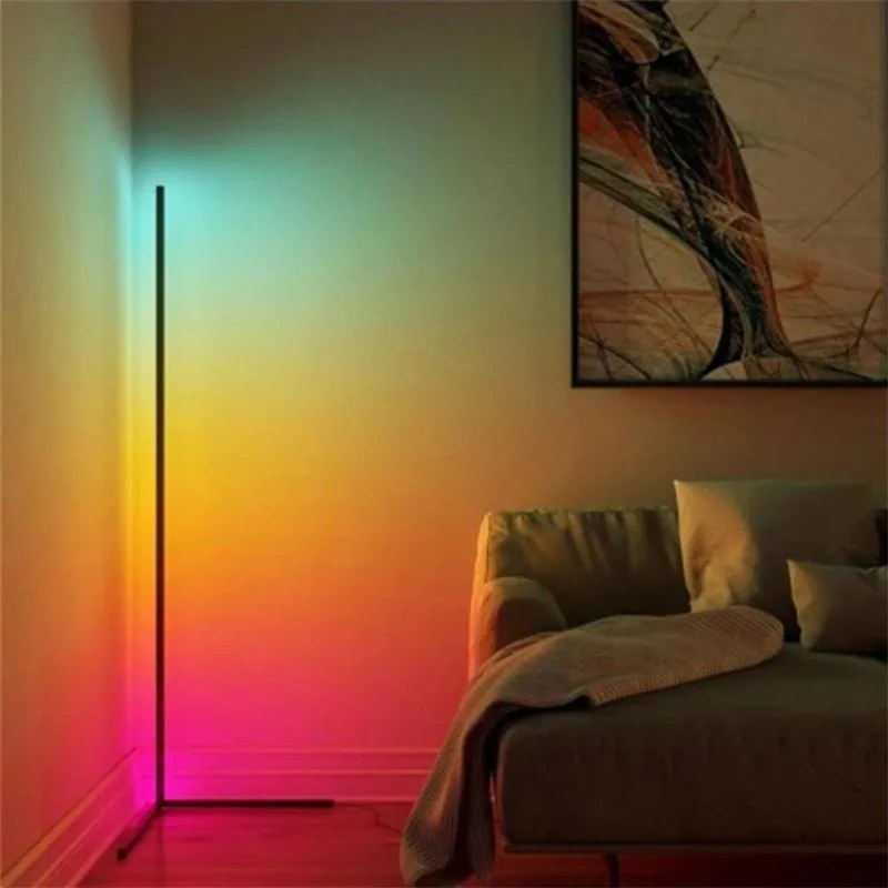 Φωτιστικό δαπέδου Nanek led μέταλλο μαύρο 30x30x120εκ 30x30x120 εκ.