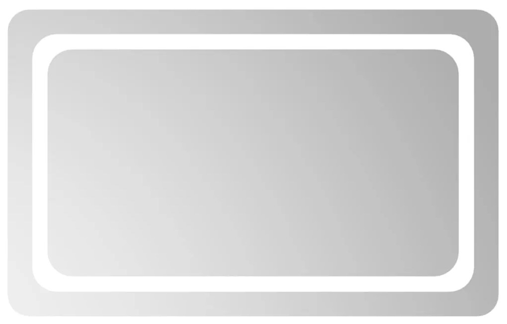 vidaXL Καθρέφτης Μπάνιου με LED 80x50 εκ.