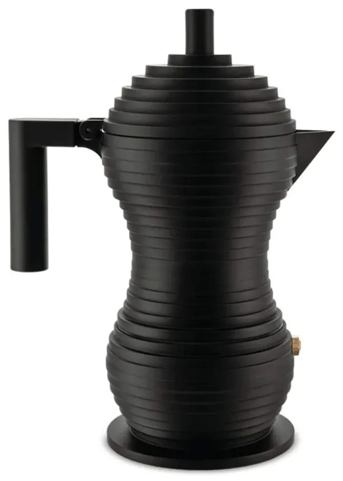 Καφετιέρα Espresso Pulcina MDL02/1 BB 70ml Black Alessi Αλουμίνιο