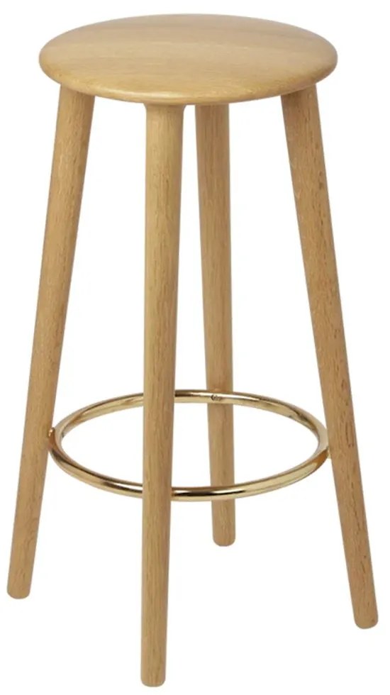 Σκαμπό Μπάρ Socialite 5519 44x67.5cm Oak Oak Umage