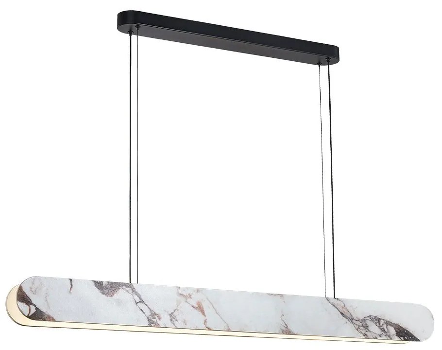 Φωτιστικό Οροφής - Ράγα Alicia 4320400 LED 46W 1342Lm 115x150cm White Marble Effect Viokef