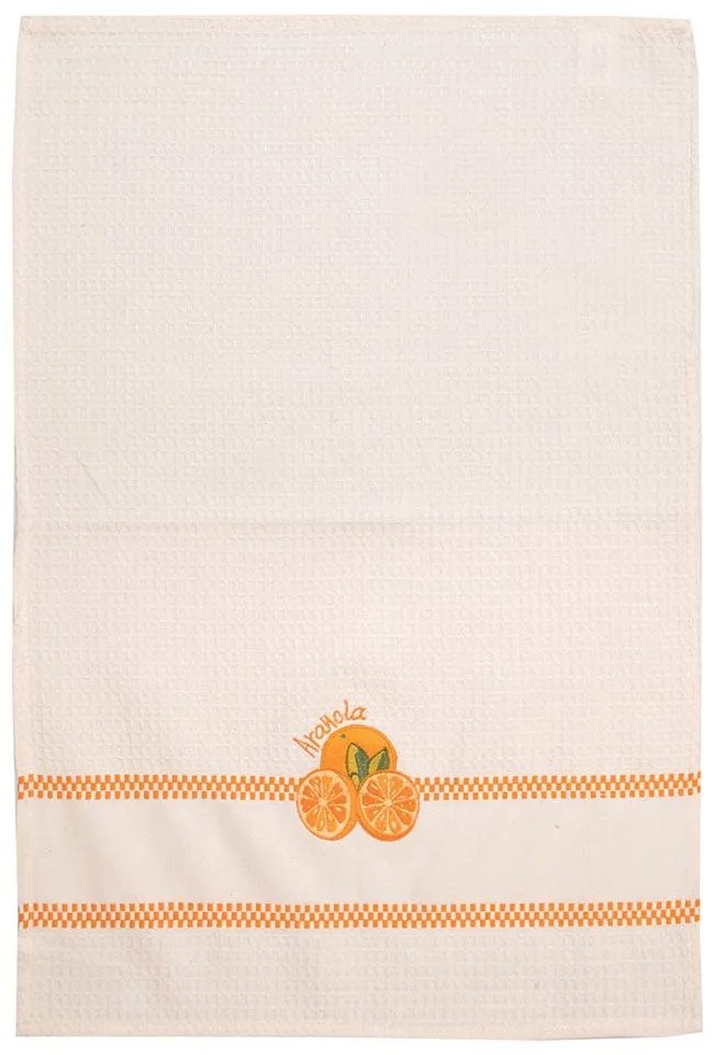 Ποτηρόπανα Πικέ Με Κέντημα 501 (Σετ 2τμχ) Sugar Viopros 45x65cm 100% Cotton