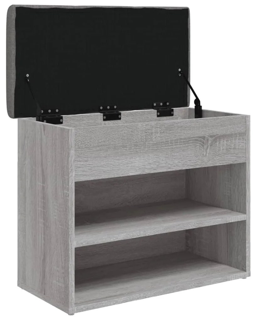 vidaXL Παπουτσοθήκη Γκρι Sonoma 62x32x50 εκ. από Επεξεργασμένο Ξύλο