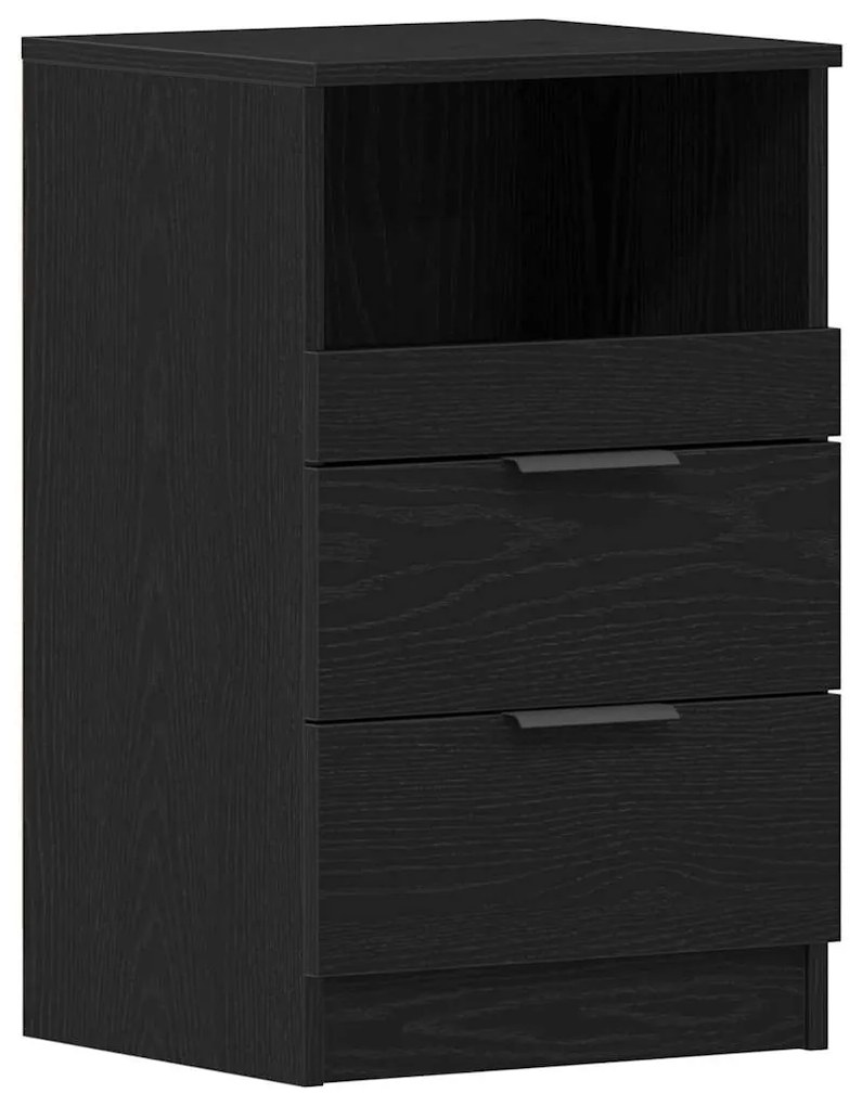 vidaXL Κομοδίνο Μαύρη δρυς 40 x 35 x 65 εκ. Επεξεργασμένο ξύλο