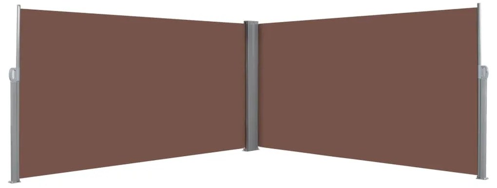 vidaXL Σκίαστρο Πλαϊνό Συρόμενο Καφέ 160 x 600 εκ.