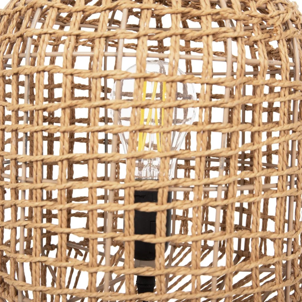 Φωτιστικό Δαπέδου C4359 Μέταλλο - Paper Rope σε Καφέ Φ25x78,5Υεκ. 25x25x78.5 εκ.