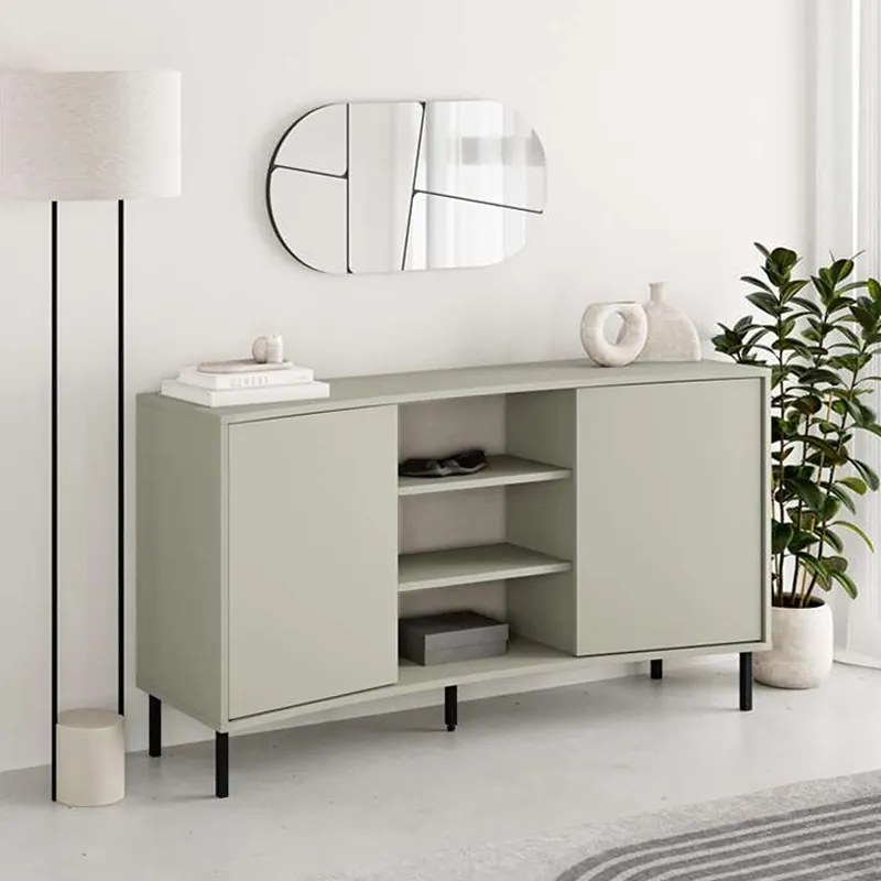 Μπουφές Frem Megapap χρώμα ash green 150x40x81εκ.-GP037-0257,1